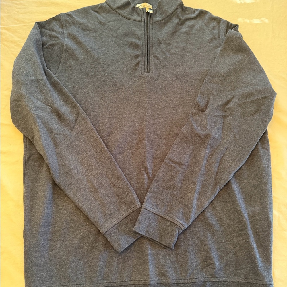 Peter Millar Navy Quarter Zip Pullover
